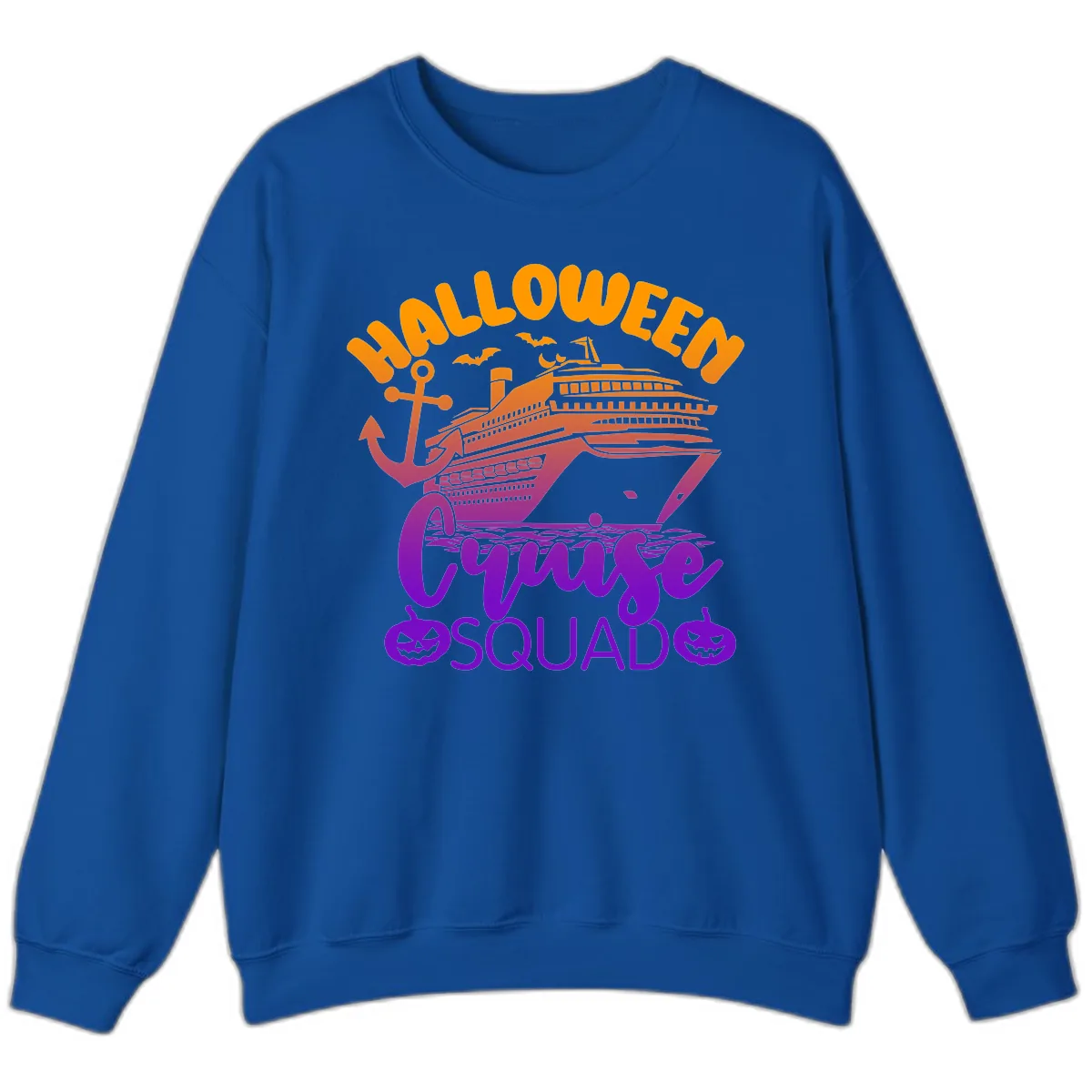 Halloween Cruise Squad Sweatshirt in Royal