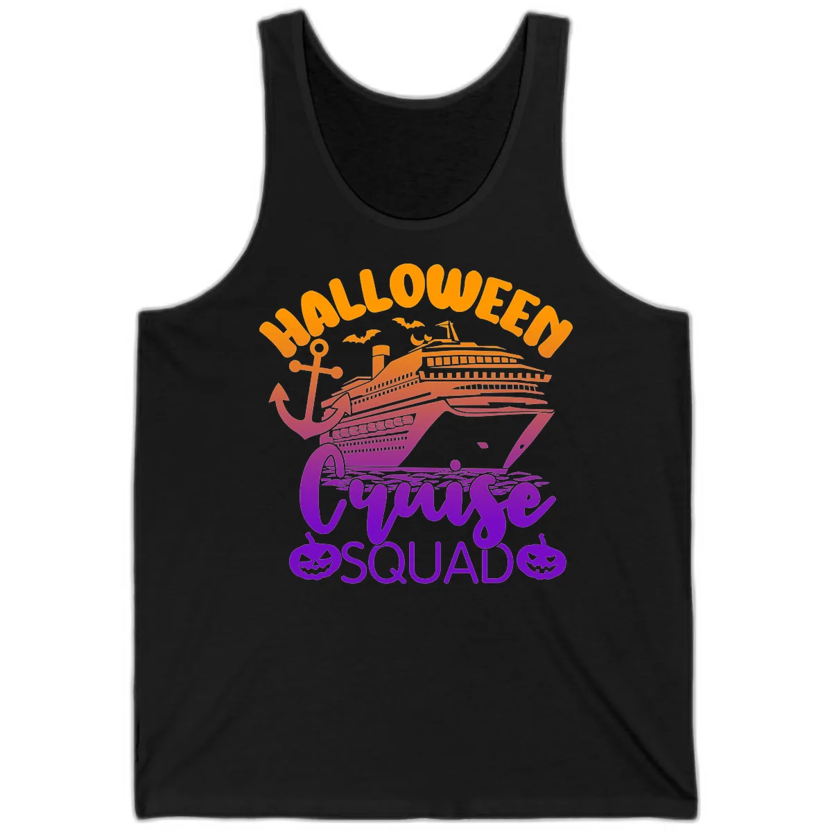 Halloween Cruise Squad Tank in Black