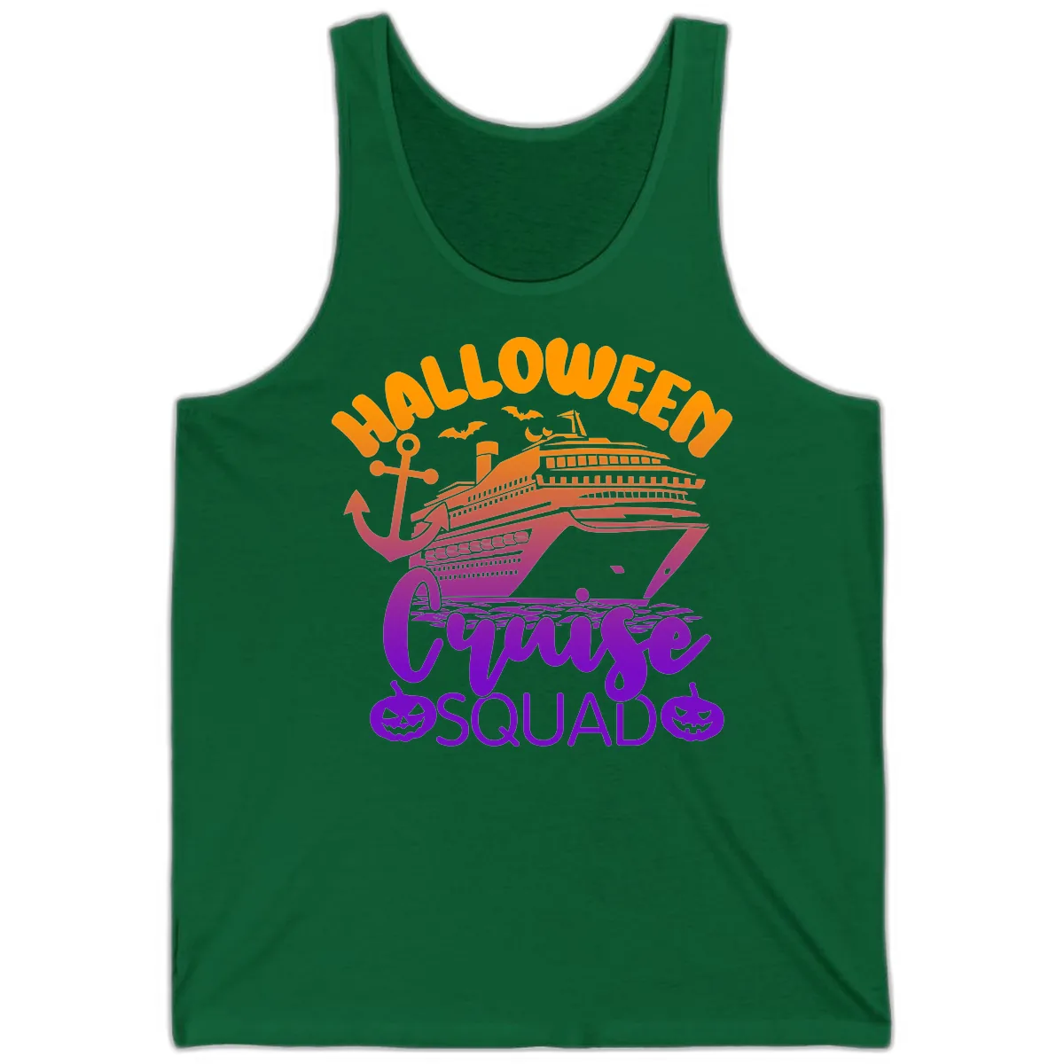 Halloween Cruise Squad Tank in Kelly