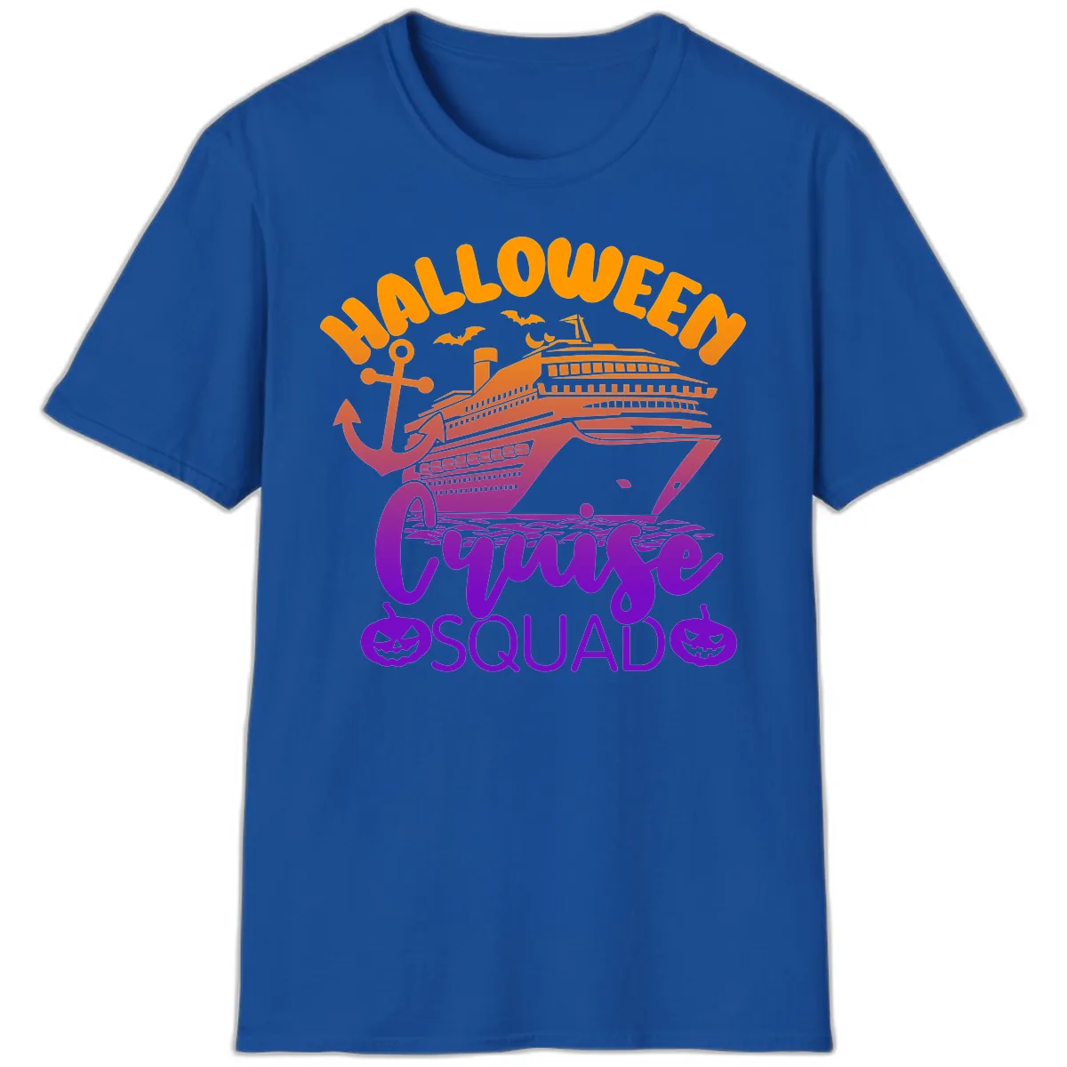 Halloween Cruise Squad T-Shirt in Royal