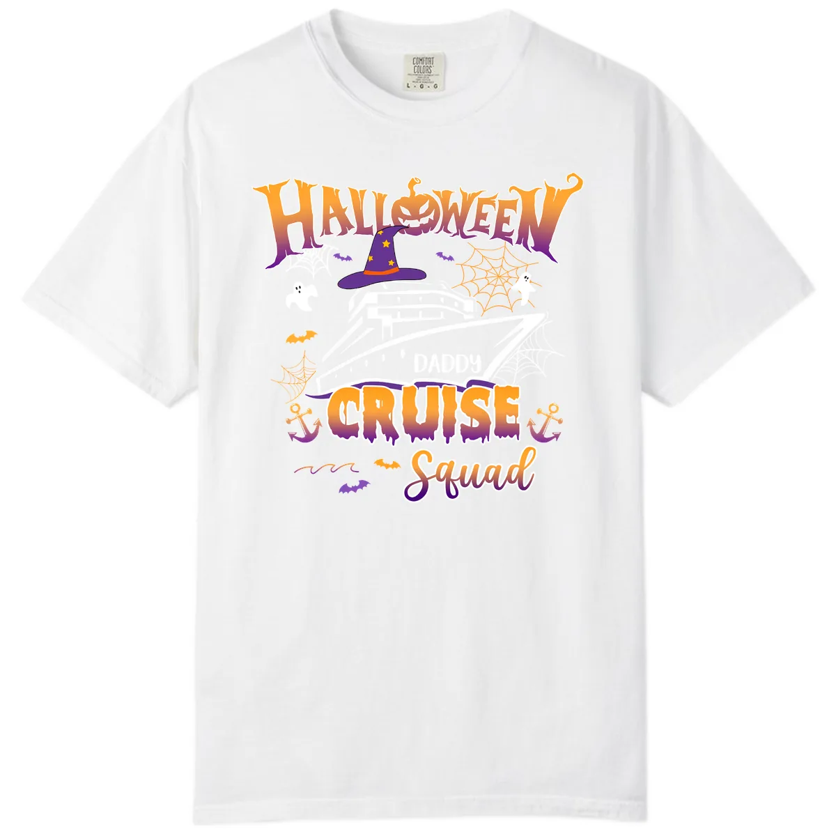 Halloween Daddy Cruise Squad Comfort Color in White