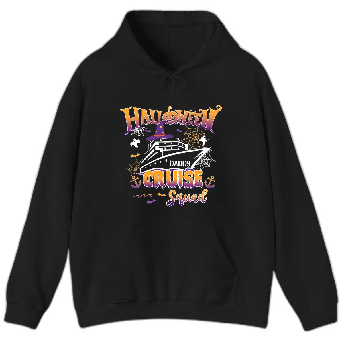 Halloween Daddy Cruise Squad Hoodie in Black