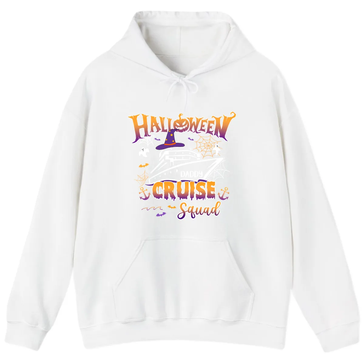 Halloween Daddy Cruise Squad Hoodie in White