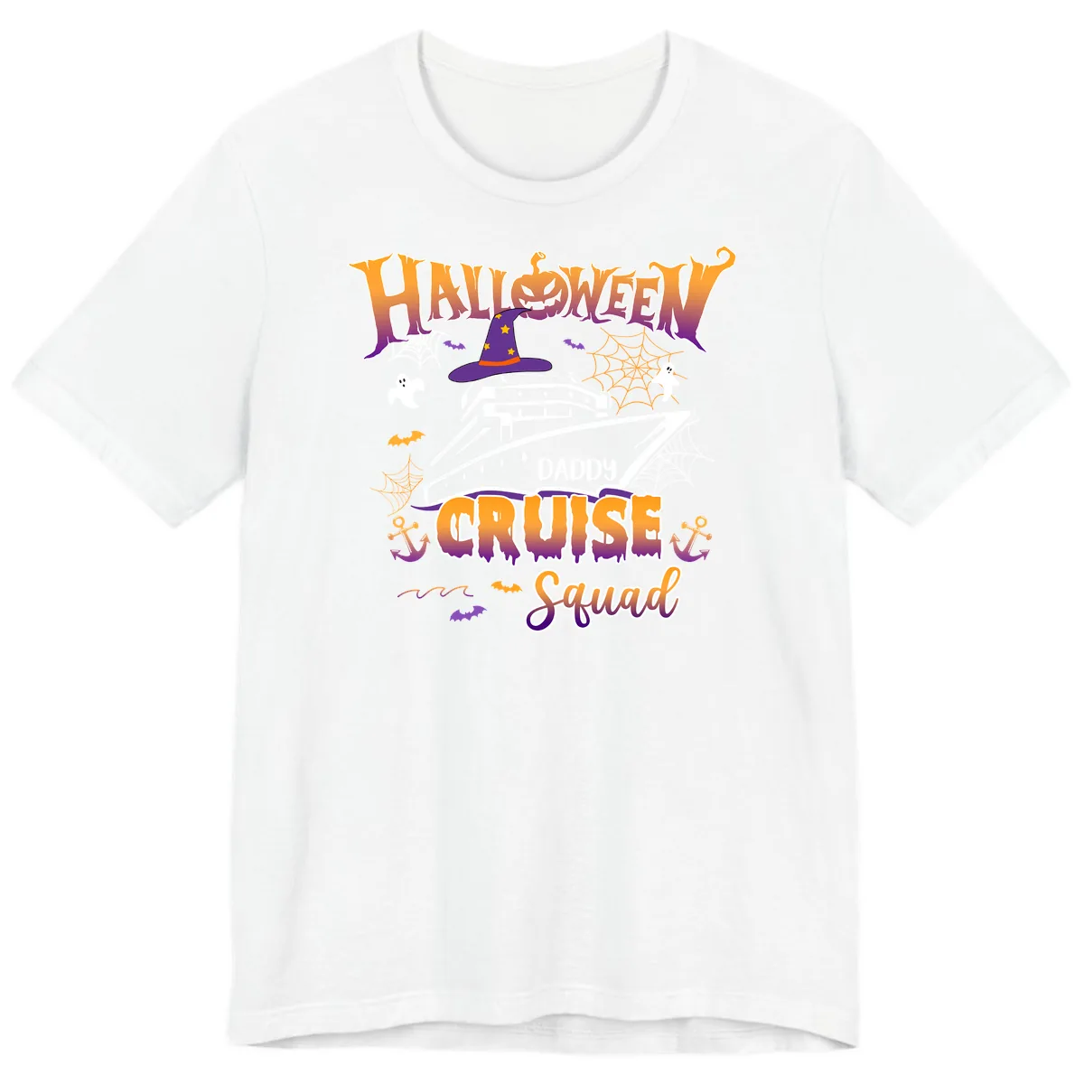 Halloween Daddy Cruise Squad Premium T-Shirt in White