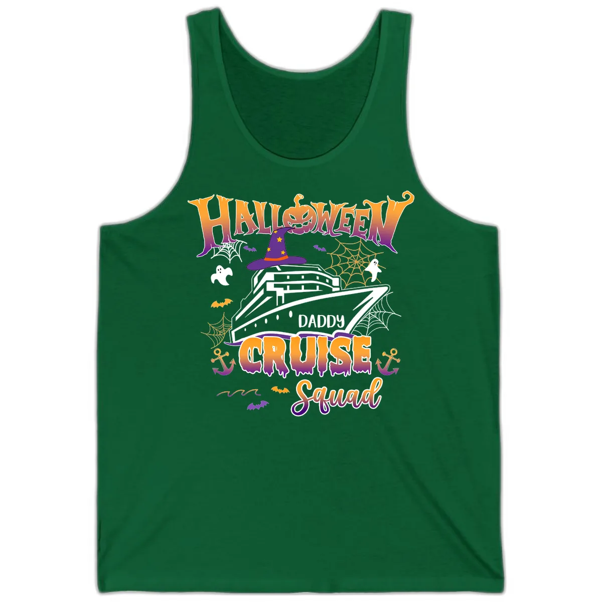 Halloween Daddy Cruise Squad Tank in Kelly