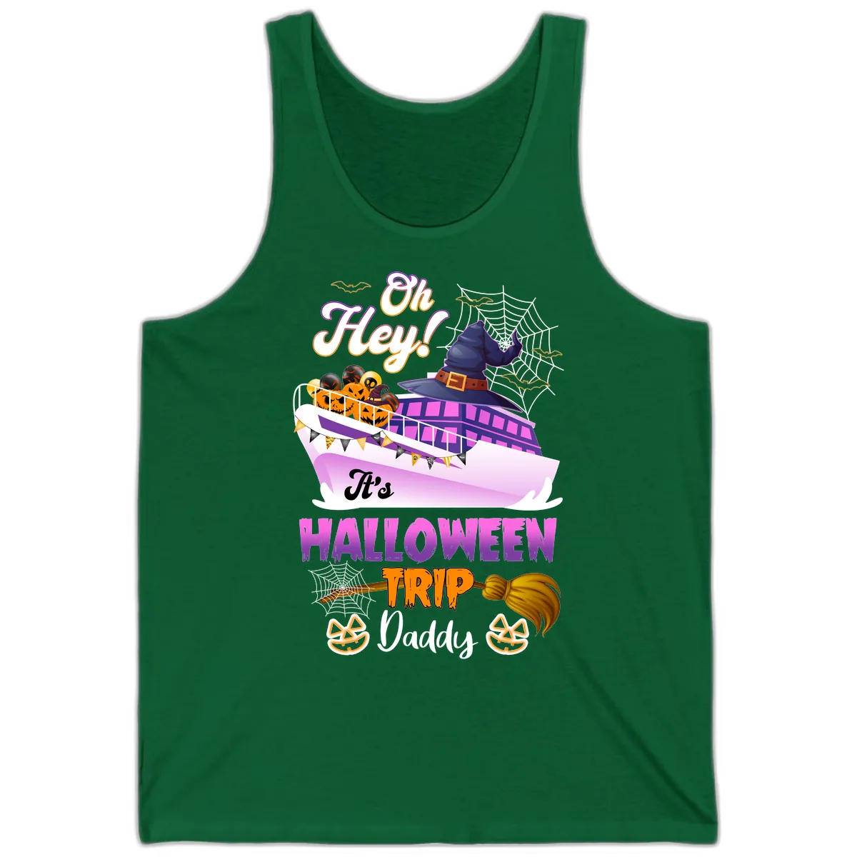 Oh Hey It's Halloween Trip Daddy Tank in Kelly