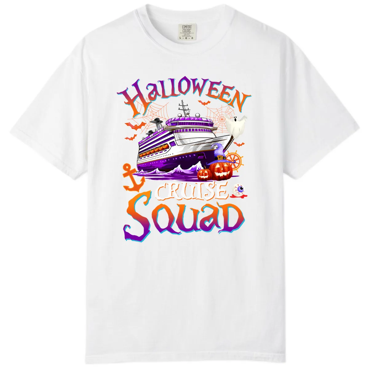 Halloween Cruise Squad Comfort Color in White