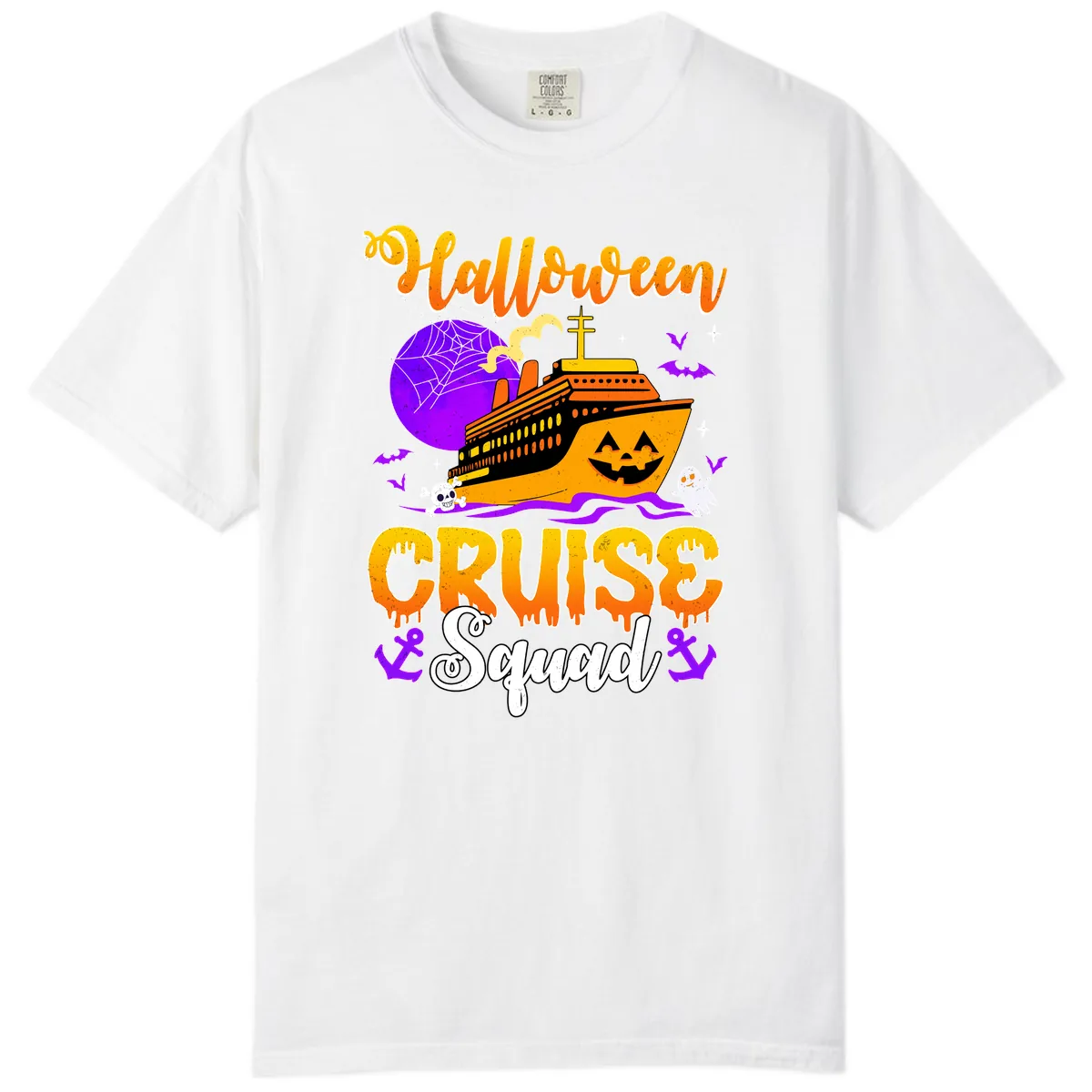 Halloween Cruise Squad Comfort Color in White