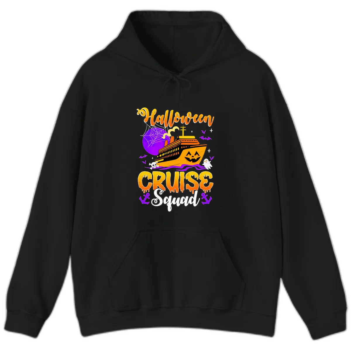 Halloween Cruise Squad Hoodie in Black