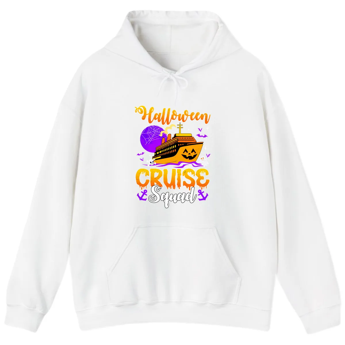 Halloween Cruise Squad Hoodie in White