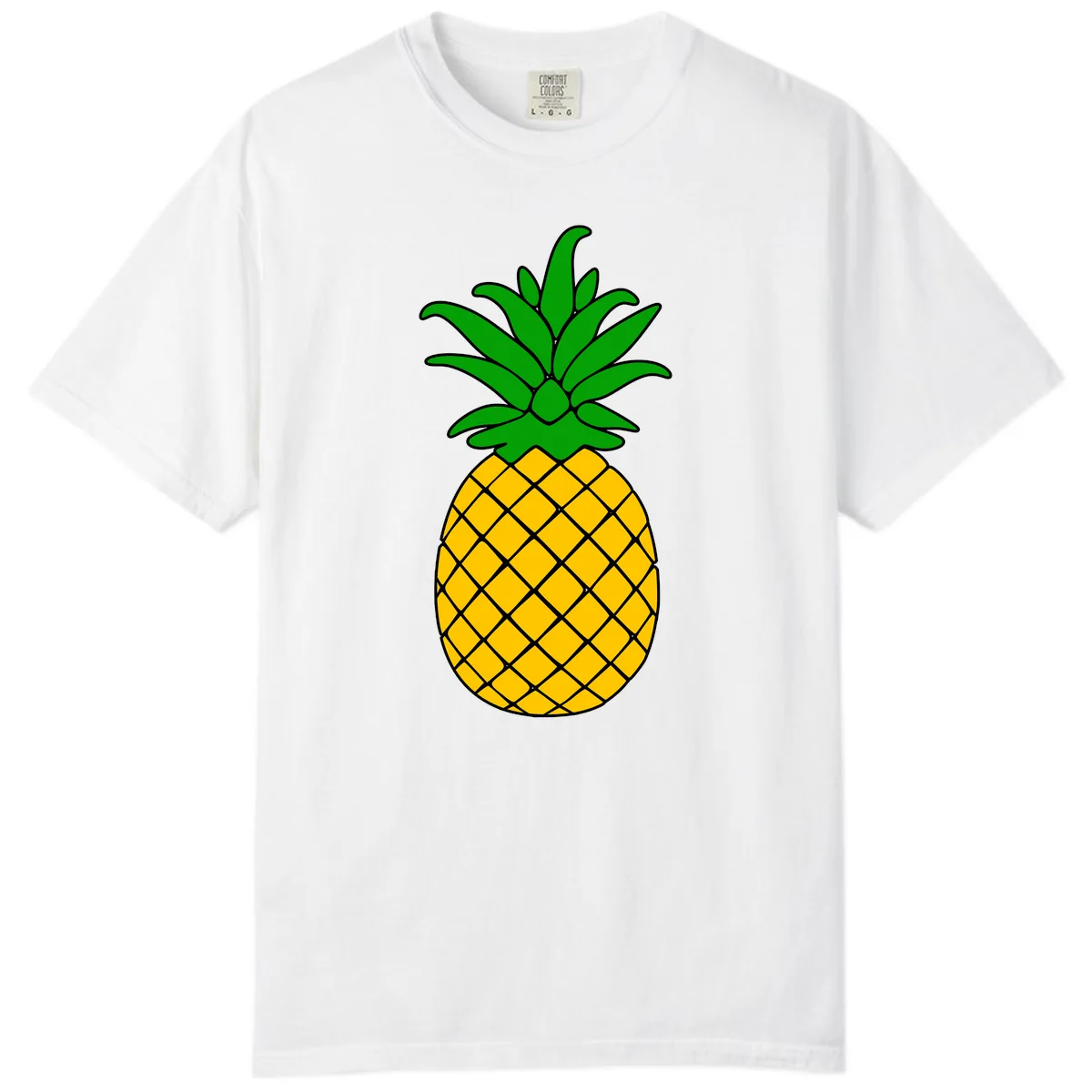 Tropical Pineapple Crown Comfort Color in White