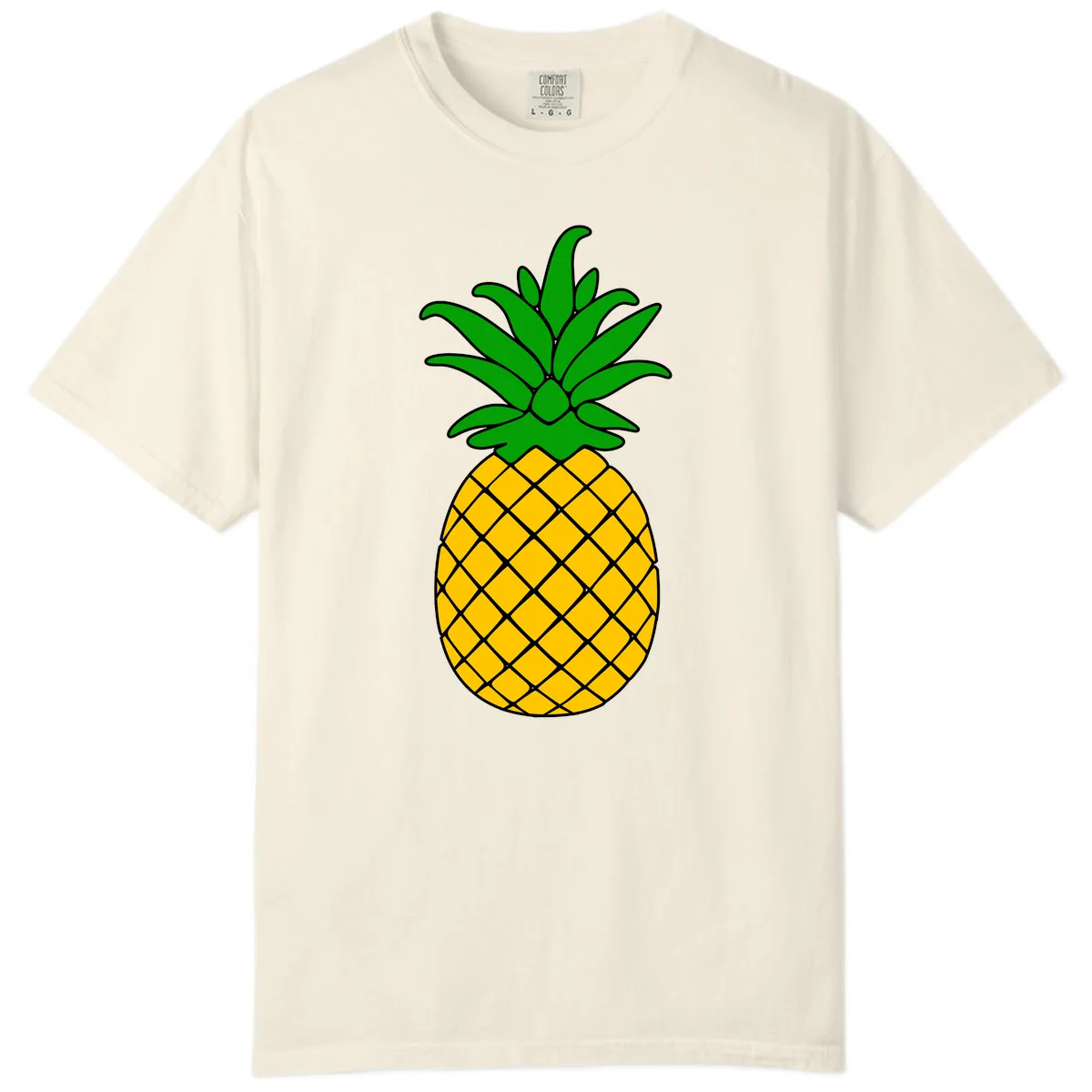 Tropical Pineapple Crown Comfort Color in Ivory