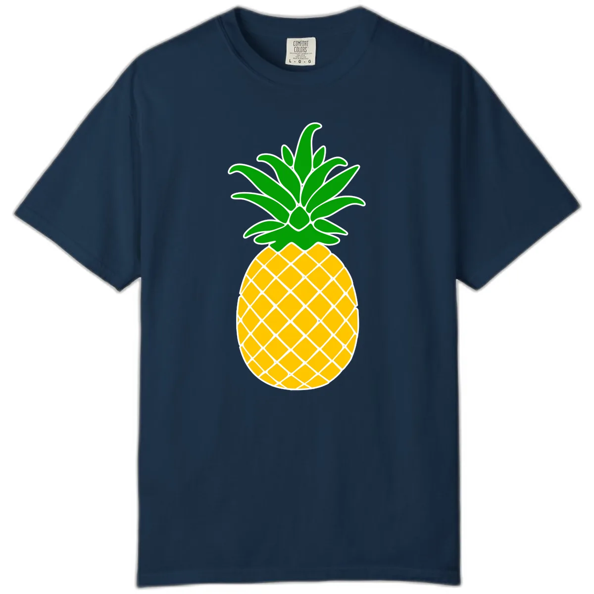 Tropical Pineapple Crown Comfort Color in True Navy
