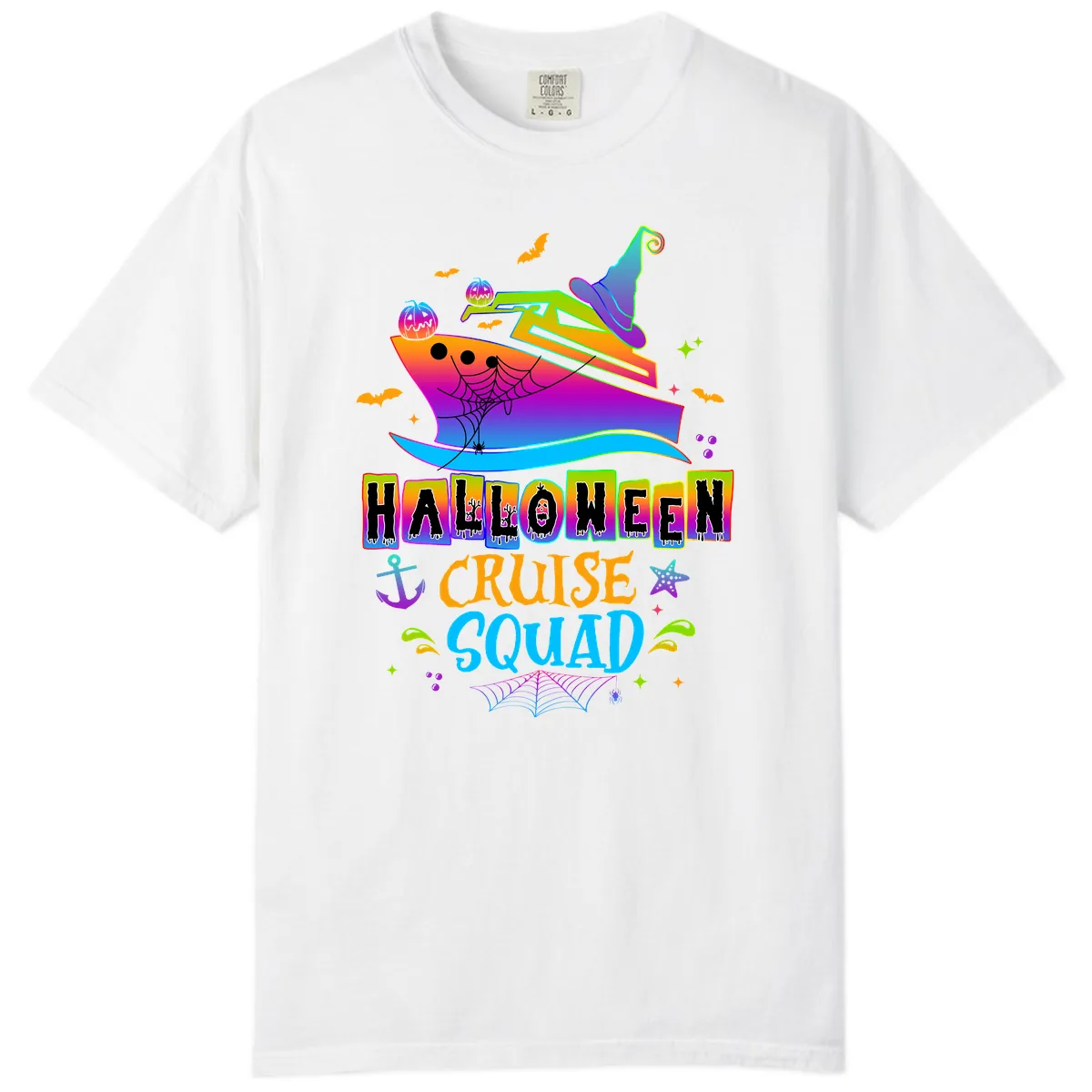 Halloween Cruise Squad Comfort Color in White