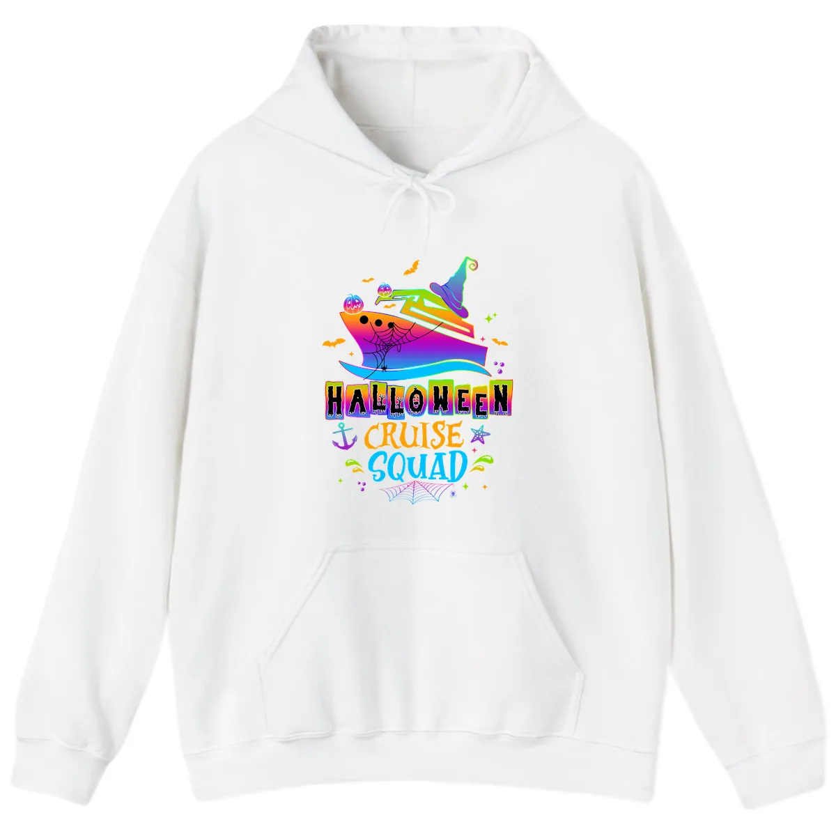 Halloween Cruise Squad Hoodie in White