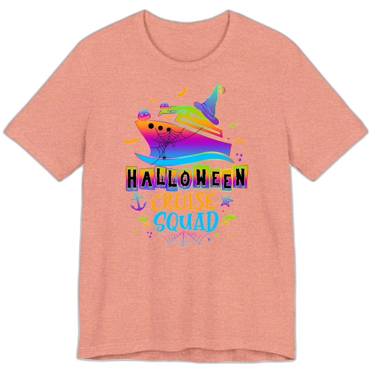 Halloween Cruise Squad Premium T-Shirt in Heather Sunset
