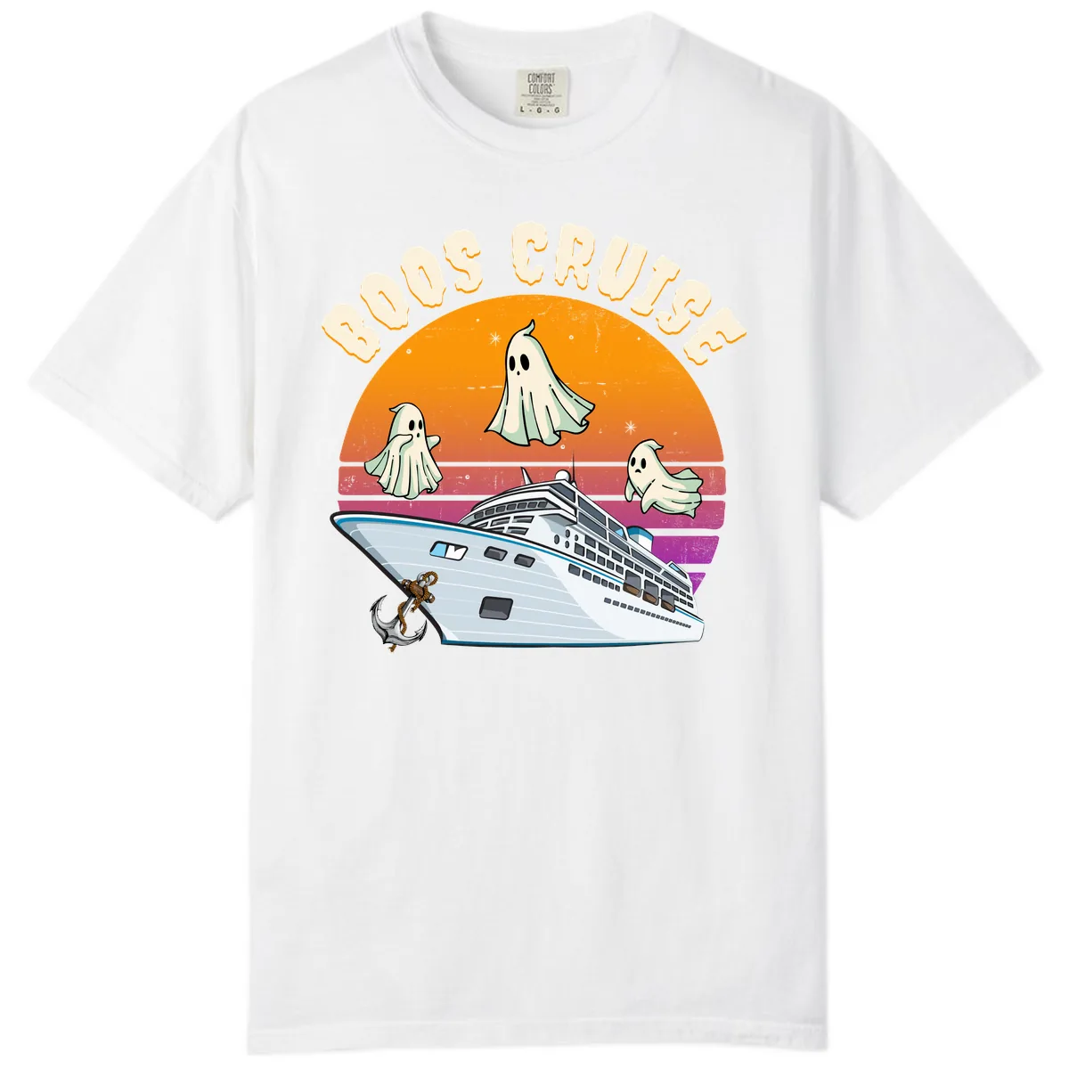 Boo Cruise Ship Comfort Color in White