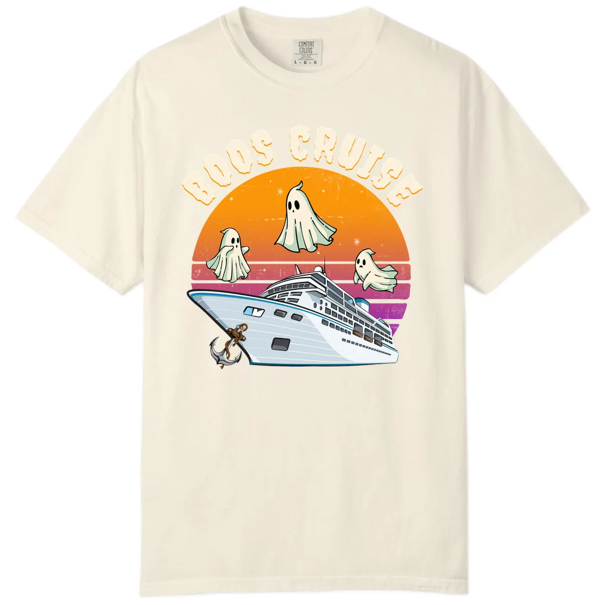 Boo Cruise Ship Comfort Color in Ivory
