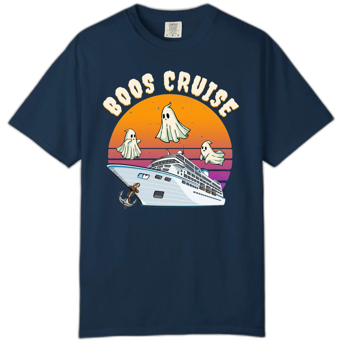 Boo Cruise Ship Comfort Color in True Navy