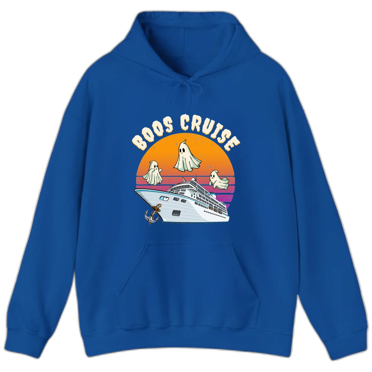 Boo Cruise Ship Hoodie in Royal