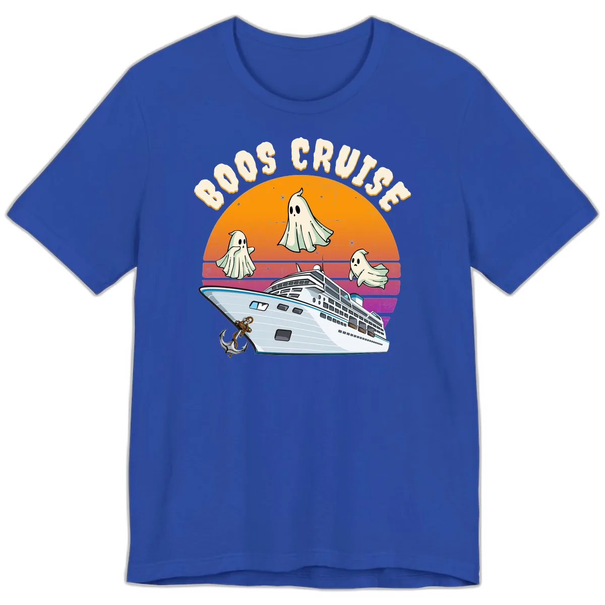 Boo Cruise Ship Premium T-Shirt in True Royal