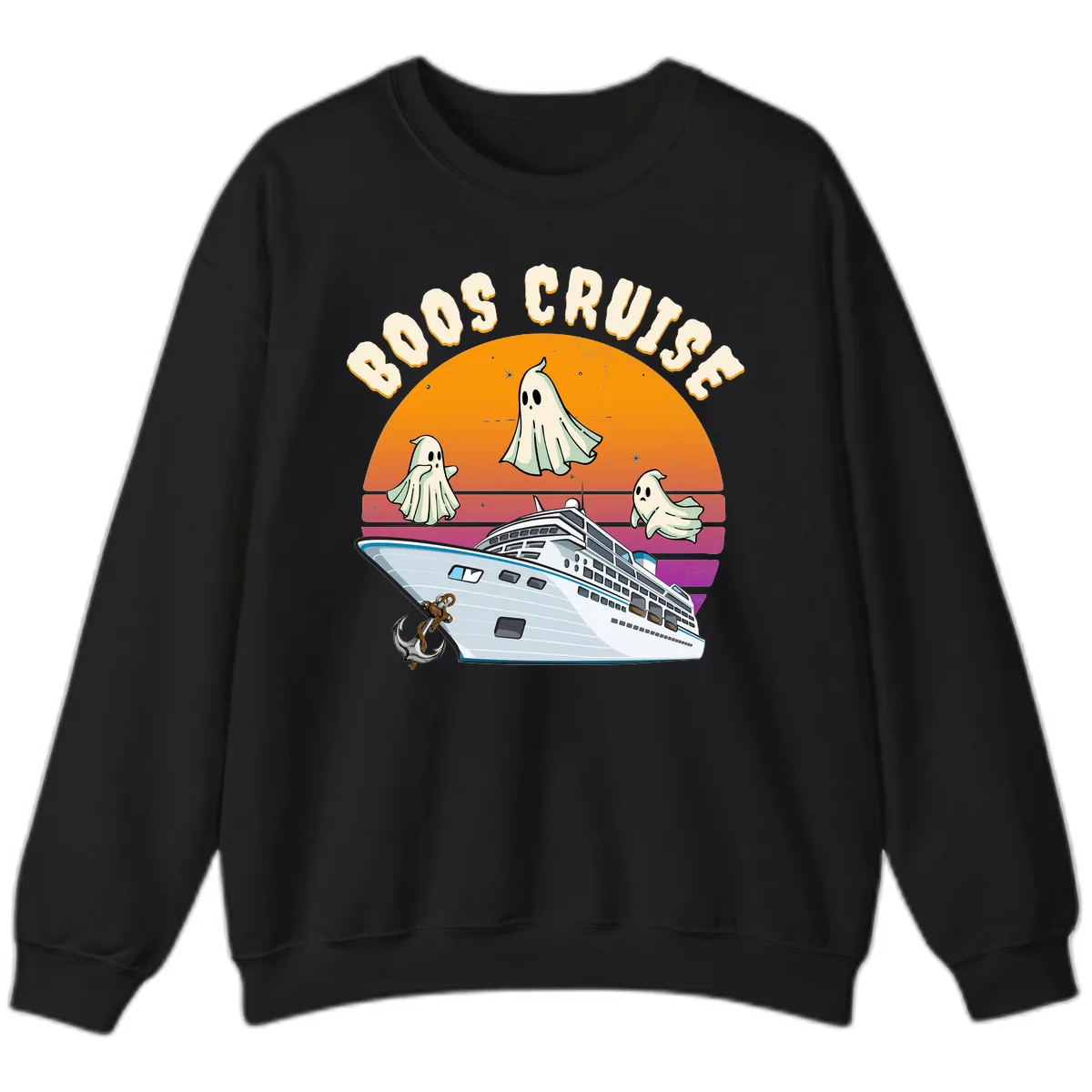 Boo Cruise Ship Sweatshirt in Black