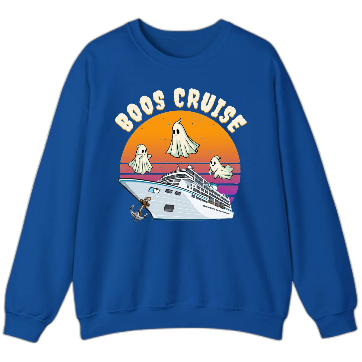 Boo Cruise Ship Sweatshirt in Royal