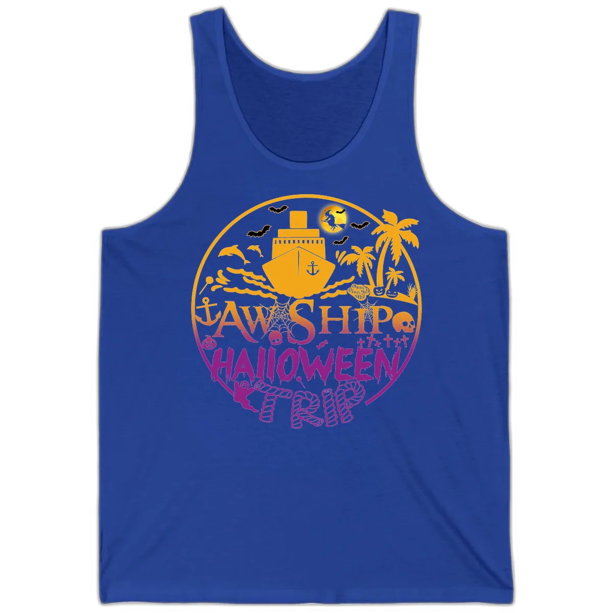 Ship Halloween Cruise Tank in True Royal