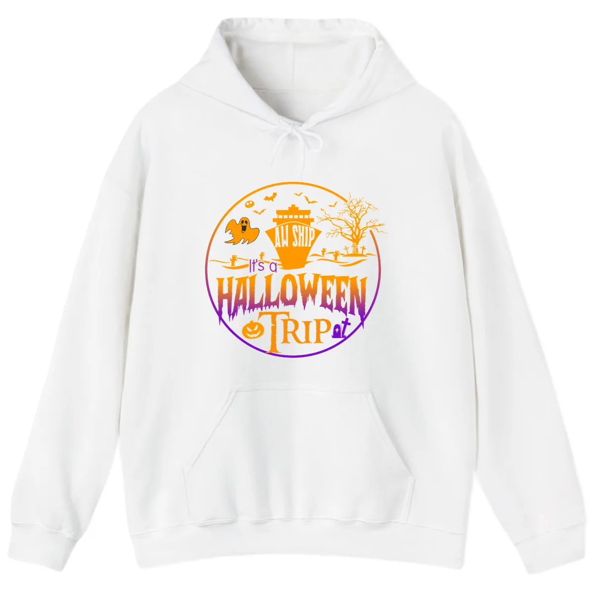 It's A Halloween Trip Hoodie in White