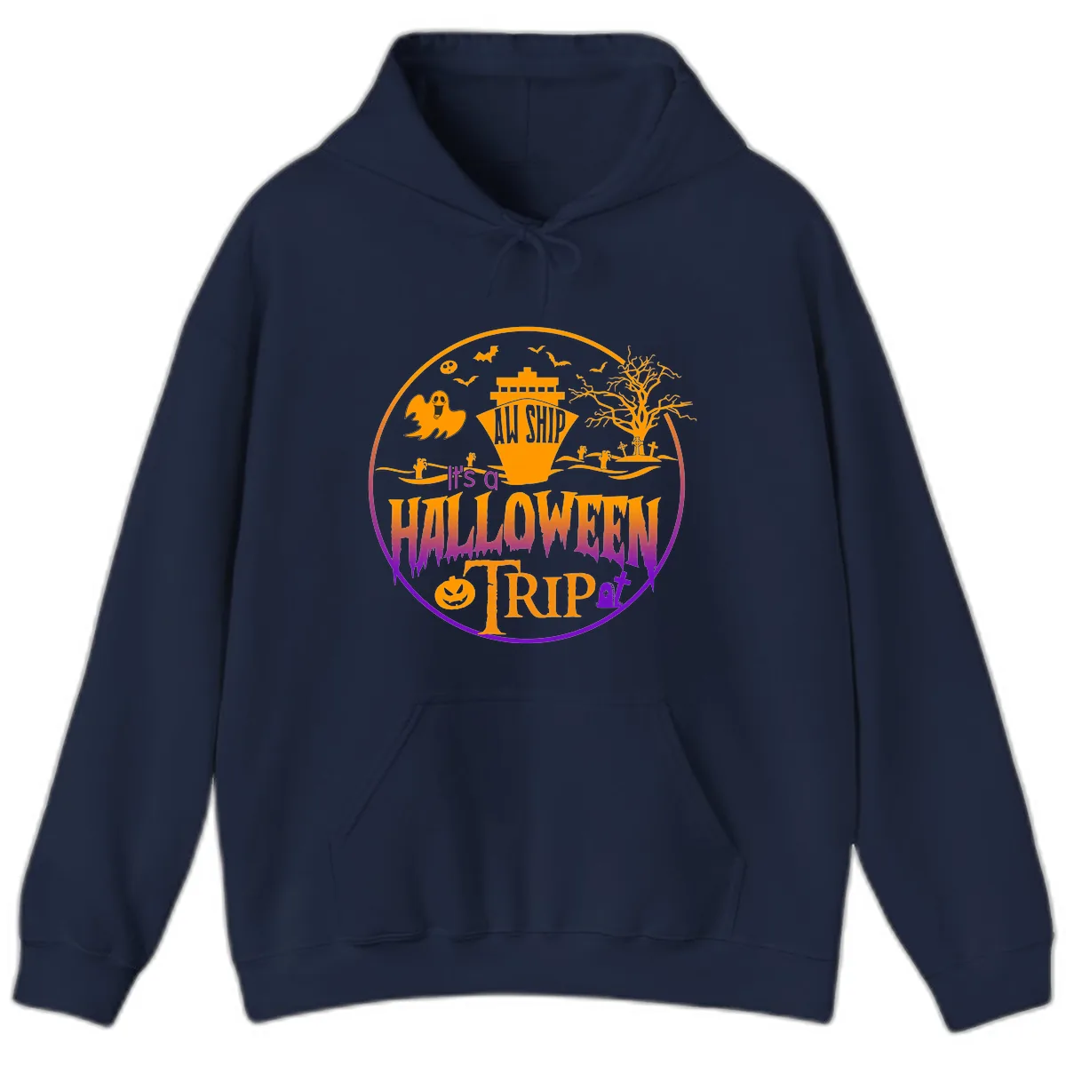 It's A Halloween Trip Hoodie in Navy
