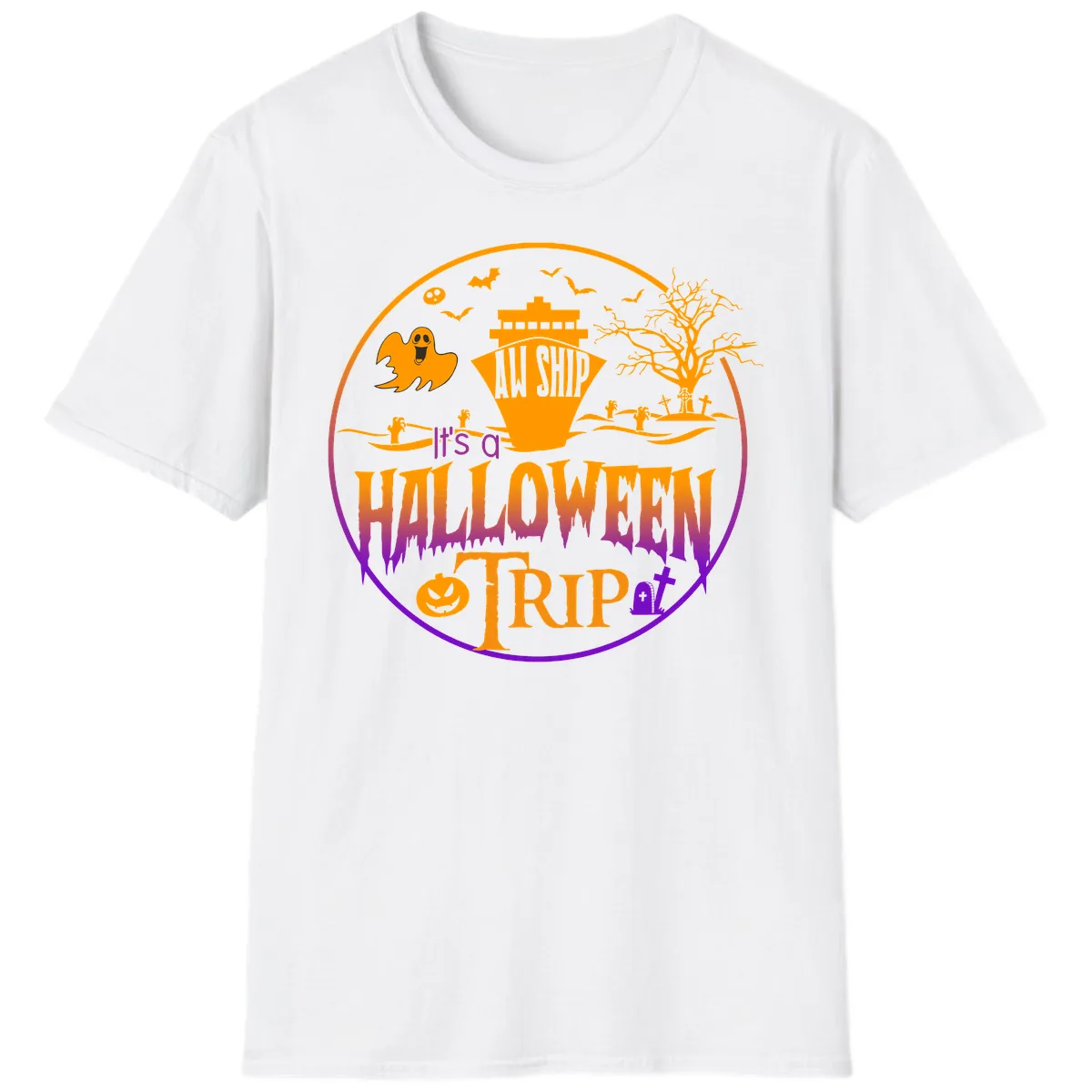 It's A Halloween Trip T-Shirt in White