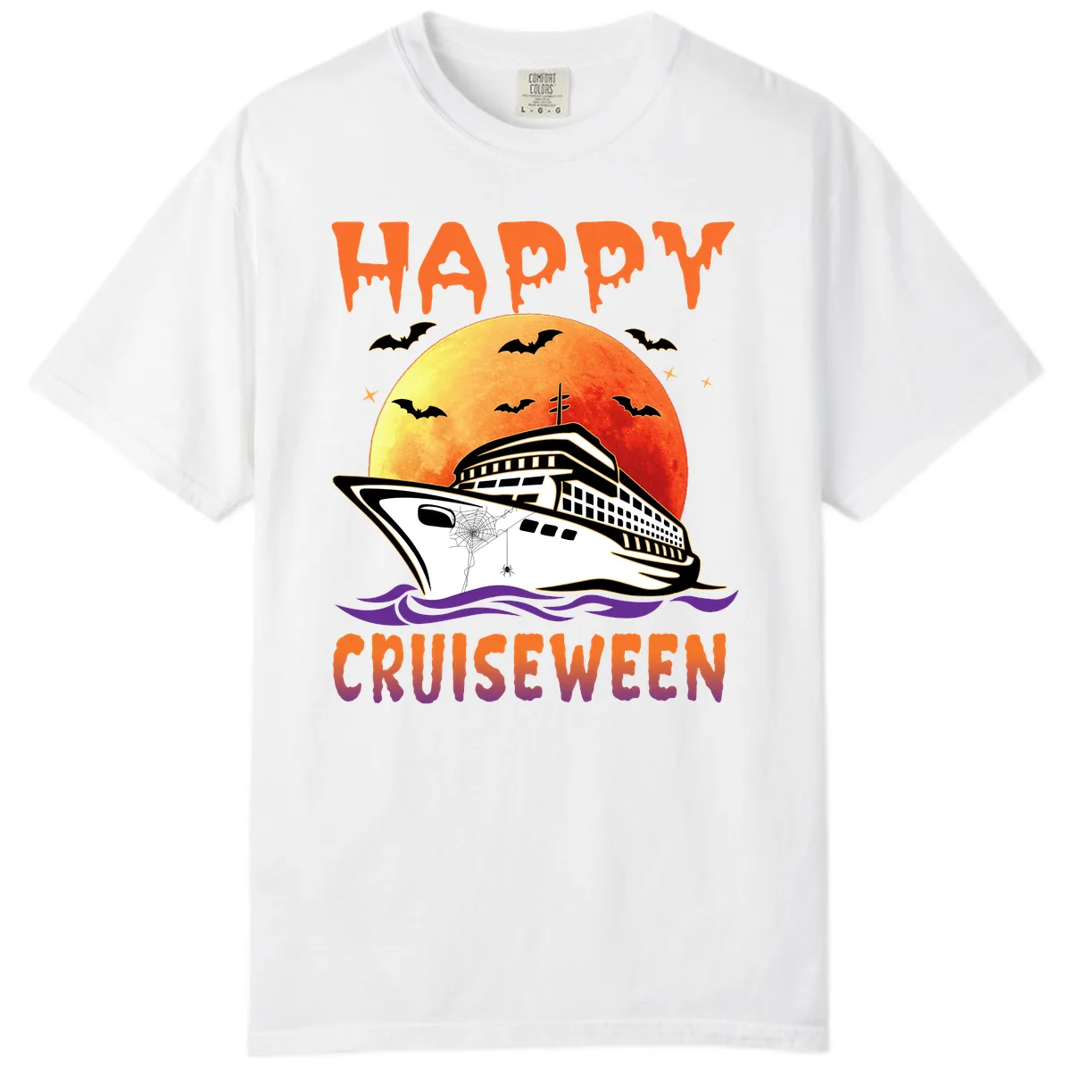 Happy Cruiseween Comfort Color in White