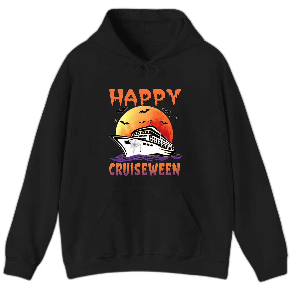 Happy Cruiseween Hoodie in Black