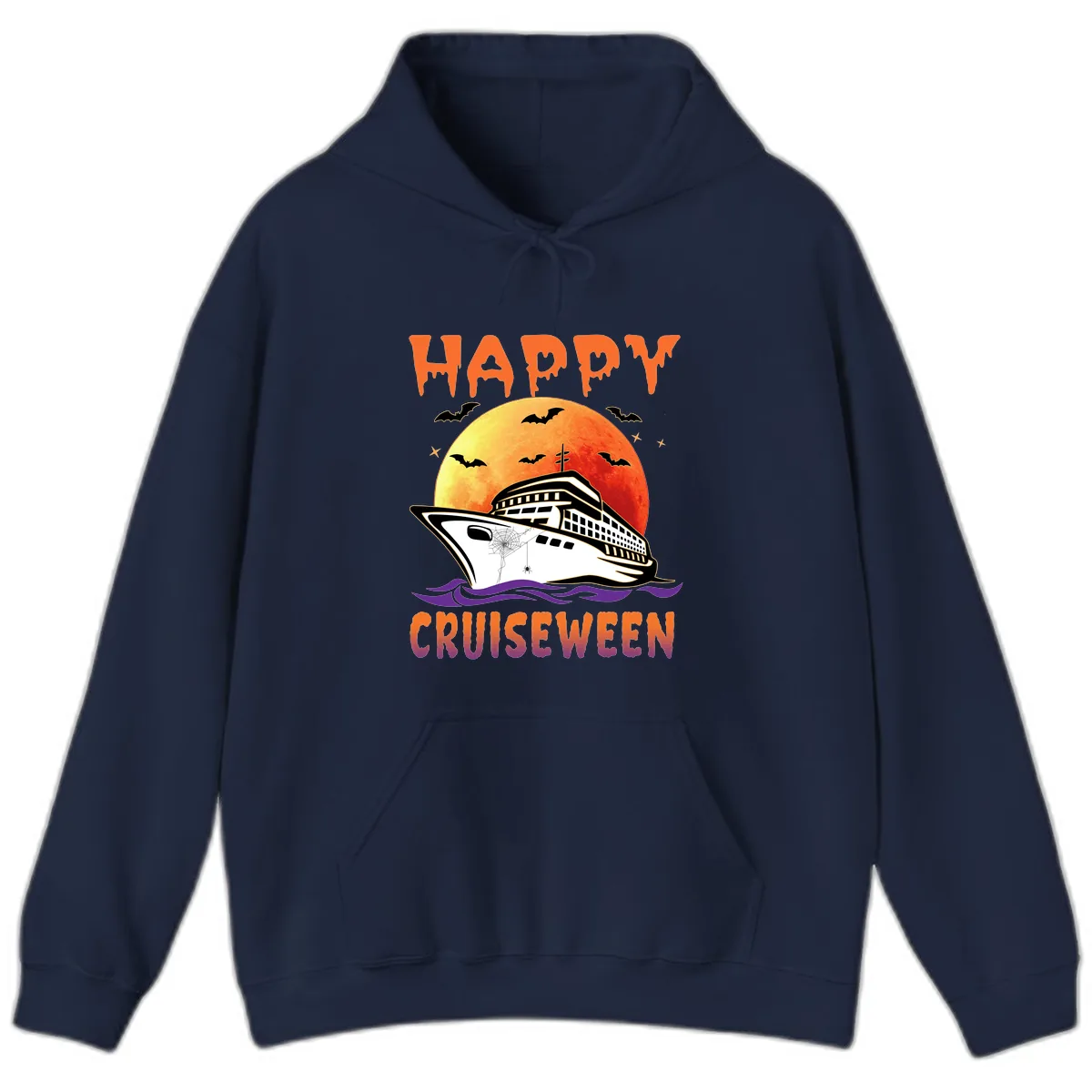 Happy Cruiseween Hoodie in Navy