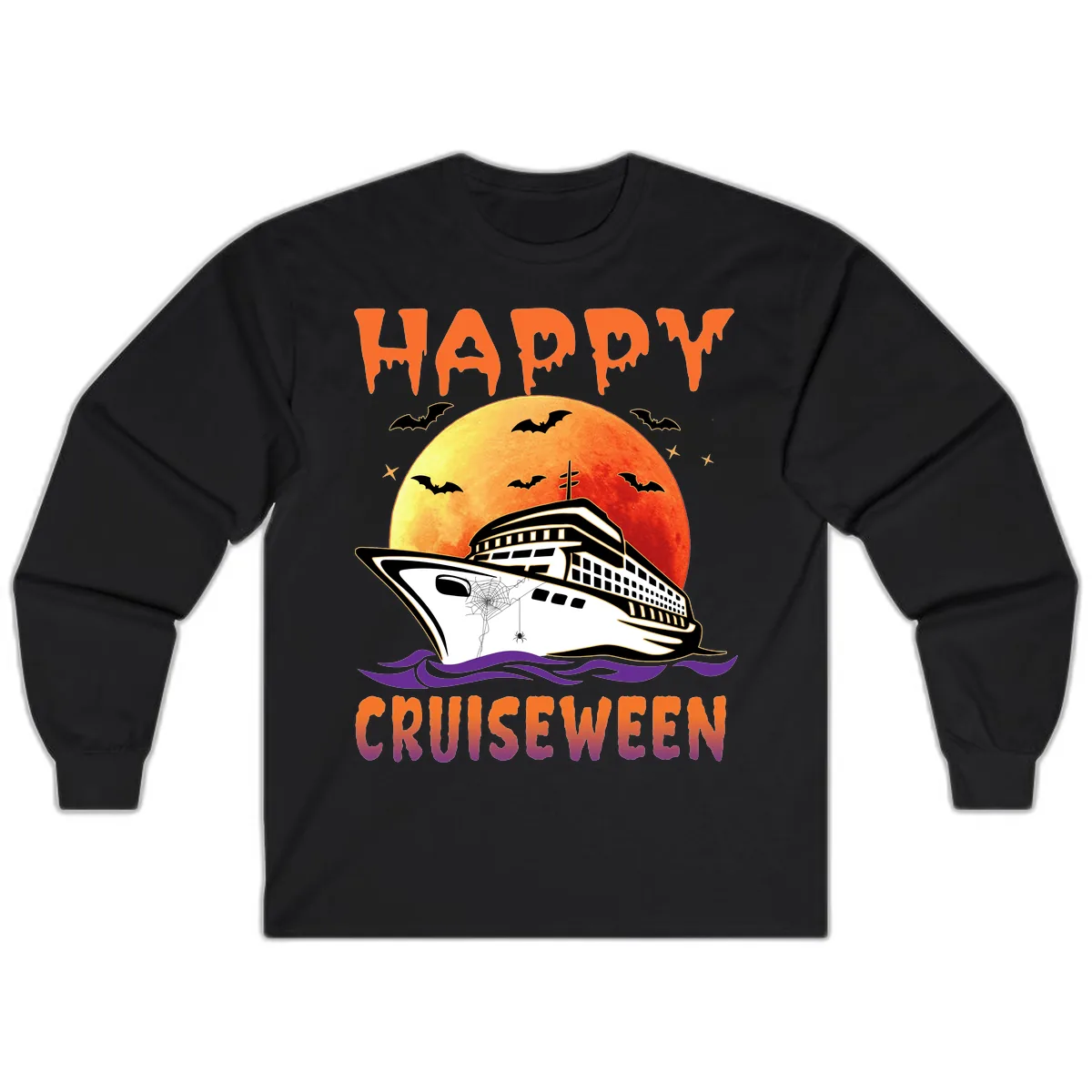 Happy Cruiseween Long Sleeve in Black