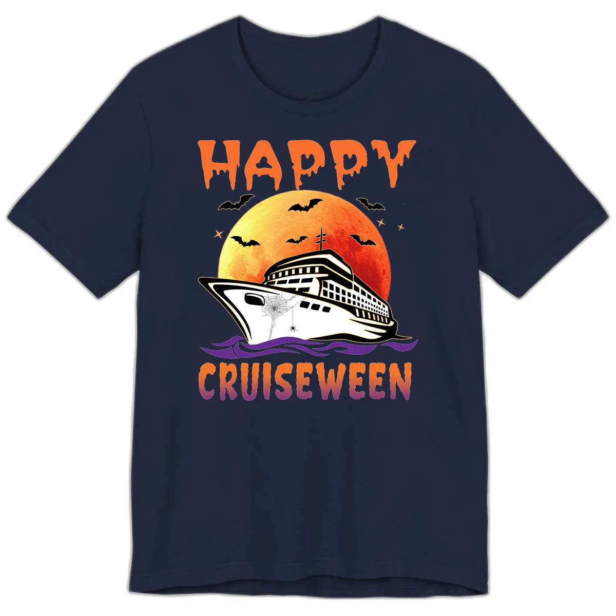 Happy Cruiseween Premium T-Shirt in Navy