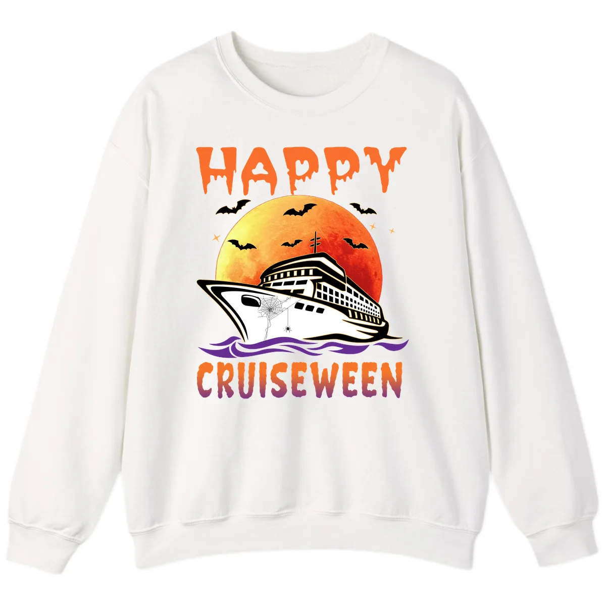 Happy Cruiseween Sweatshirt in White