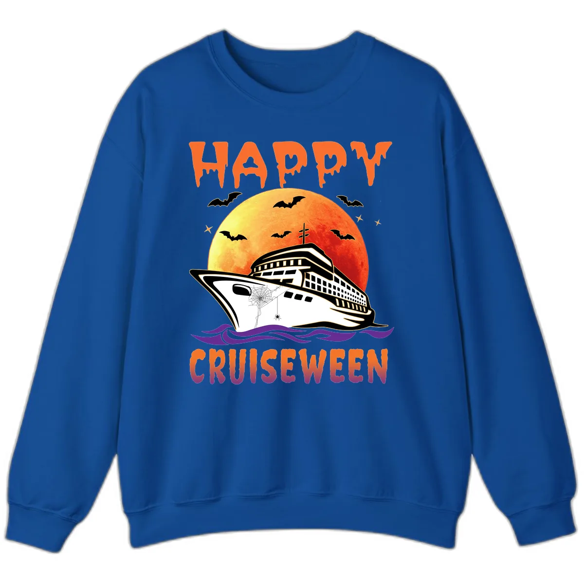 Happy Cruiseween Sweatshirt in Royal