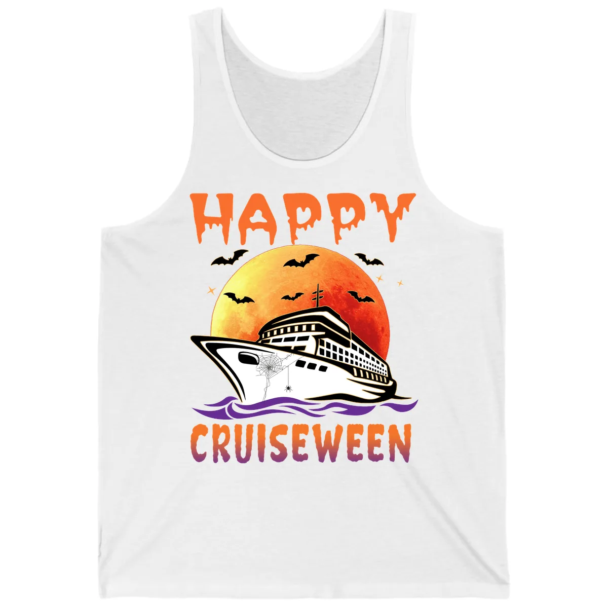 Happy Cruiseween Tank in White