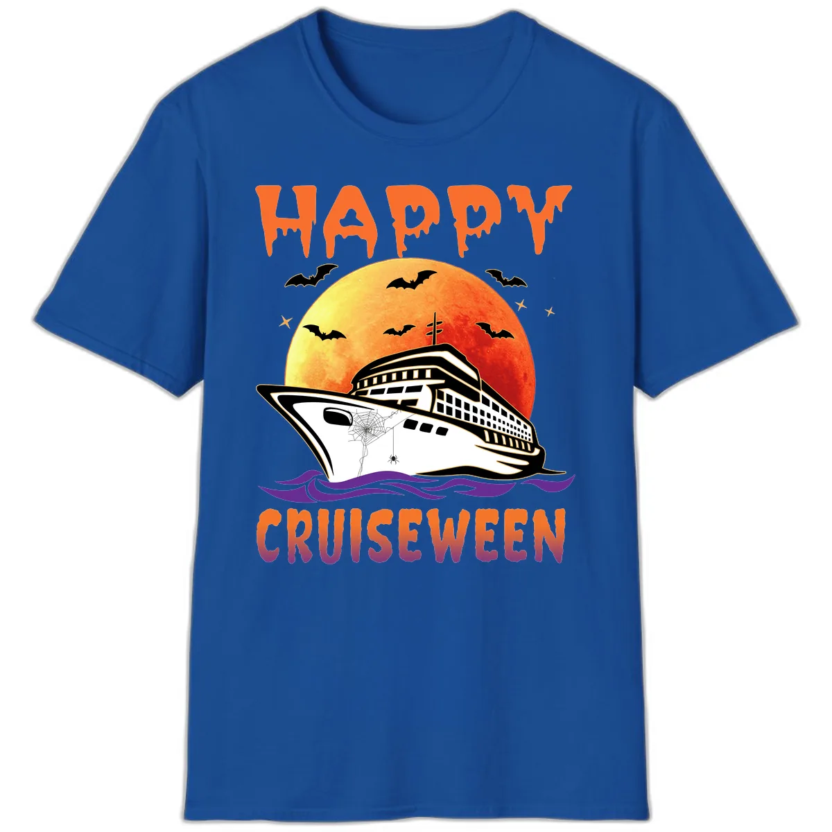 Happy Cruiseween T-Shirt in Royal