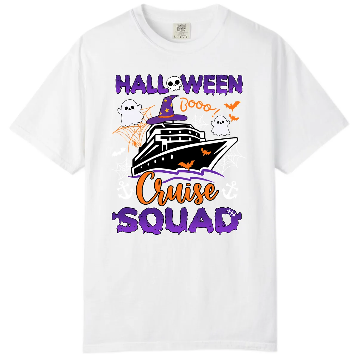 Halloween Cruise Squad Comfort Color in White