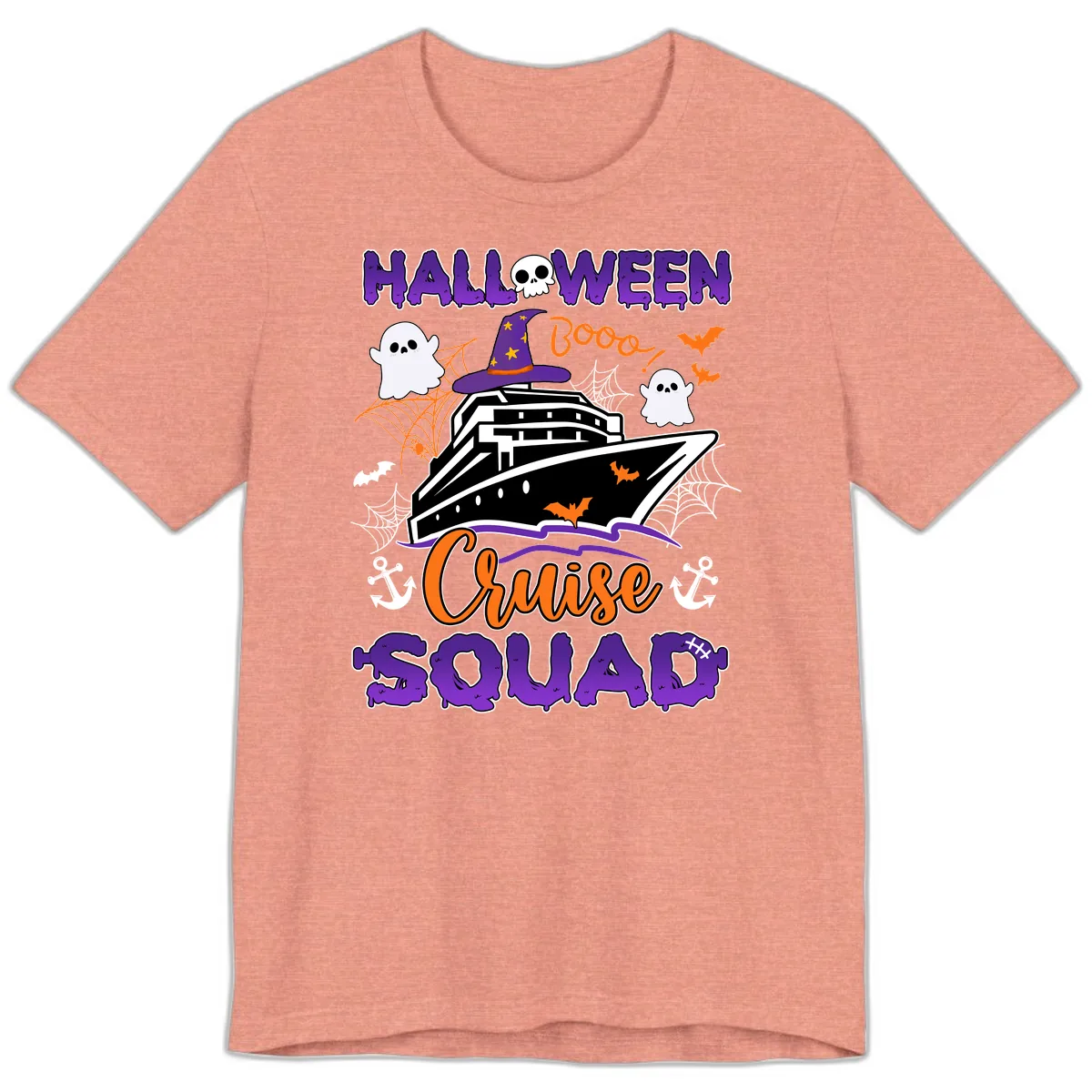 Halloween Cruise Squad Premium T-Shirt in Heather Sunset