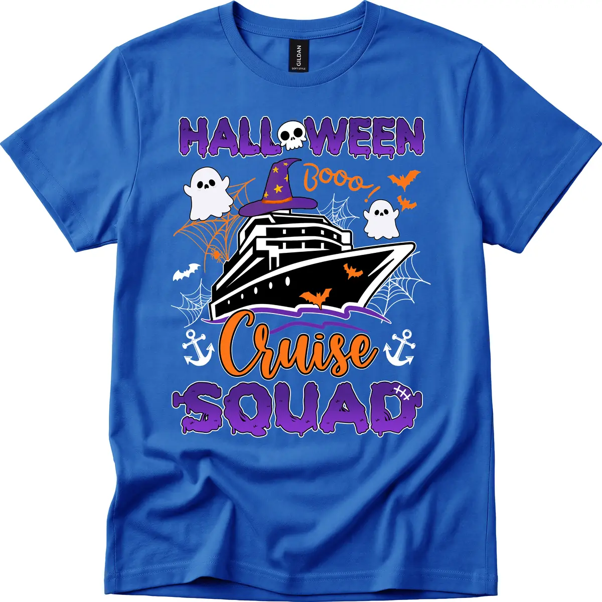 Halloween Cruise Squad T-Shirt in Royal