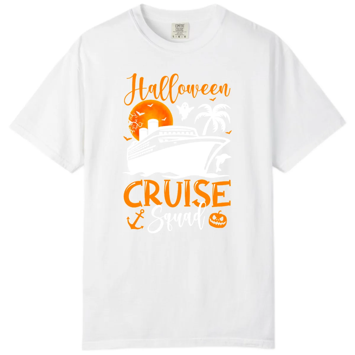 Halloween Cruise Squad Comfort Color in White
