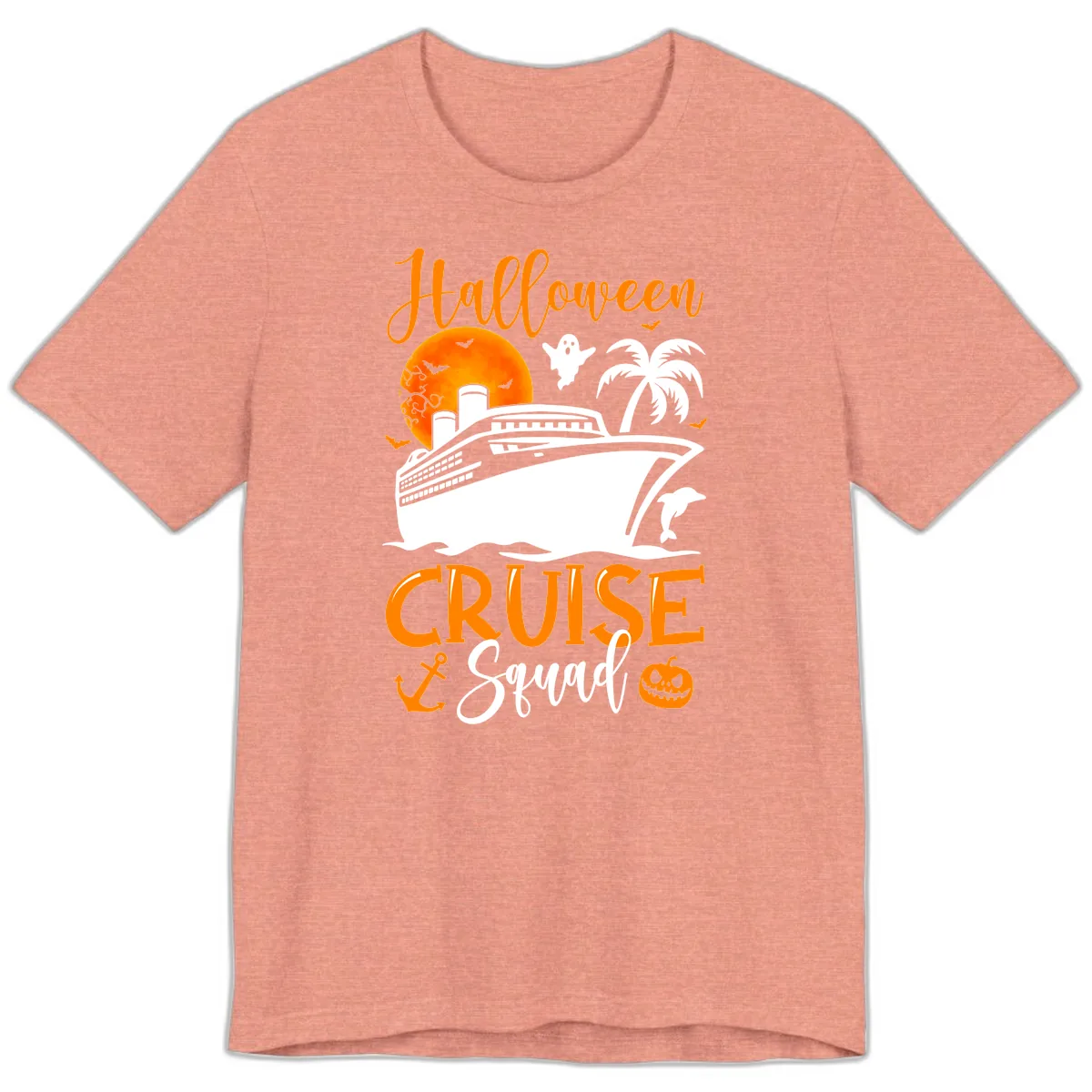 Halloween Cruise Squad Premium T-Shirt in Heather Sunset