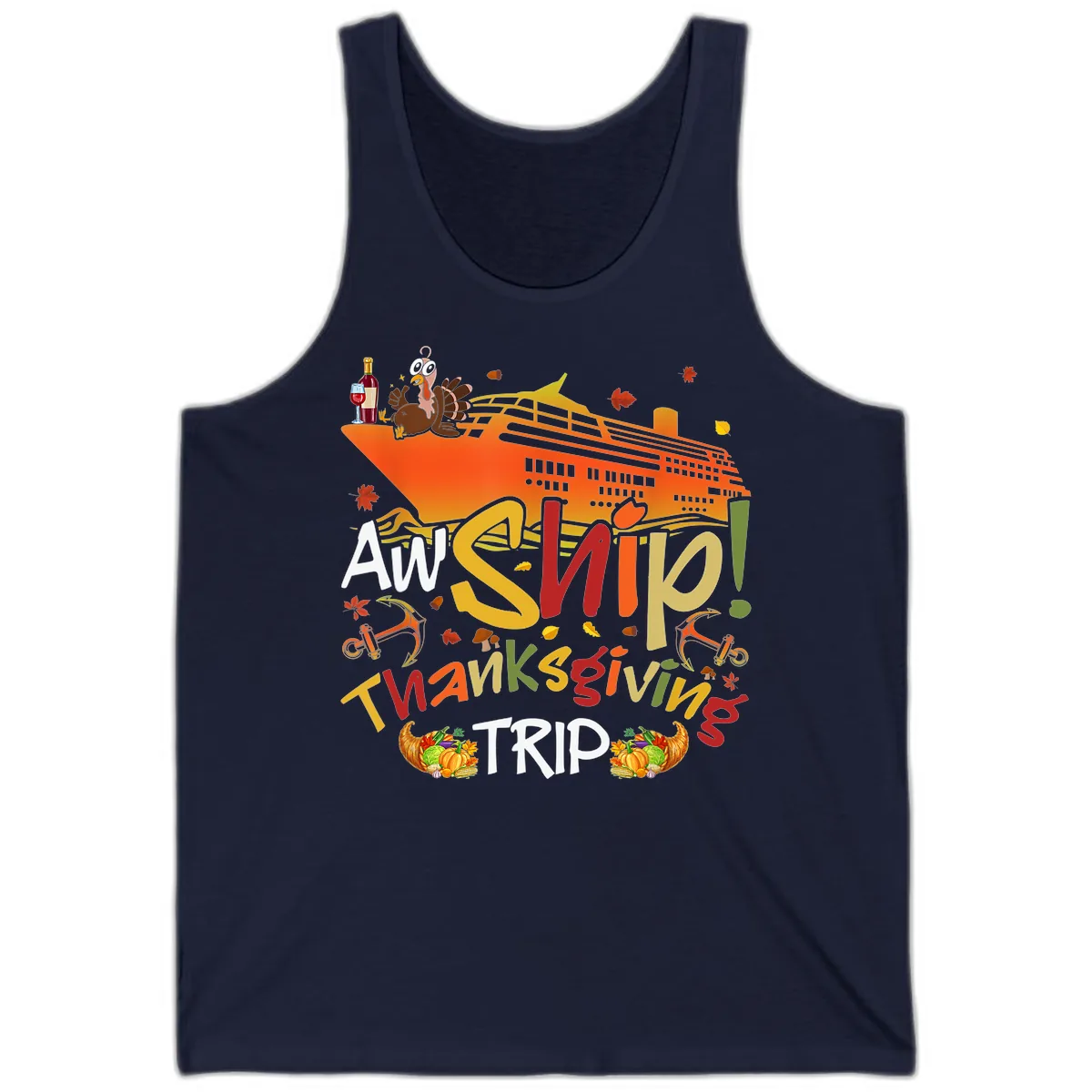 An Ship Thanksgiving Trip Tank in Navy