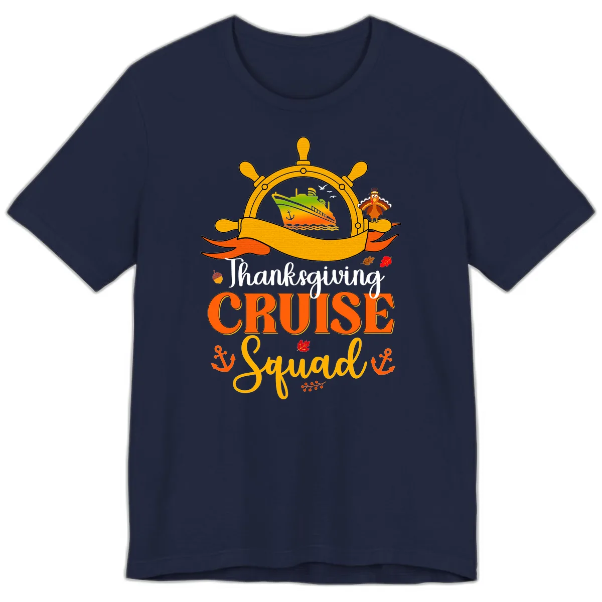 Thanksgiving Cruise Squad Premium T-Shirt in Navy