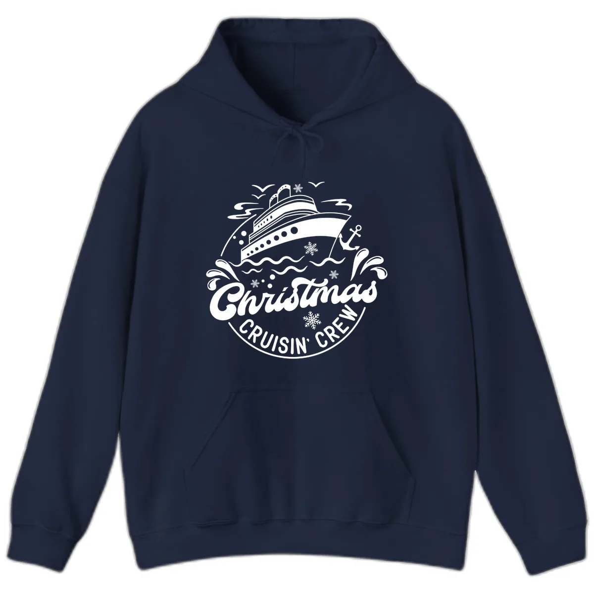 Christmas Cruisin' Crew Hoodie in Navy