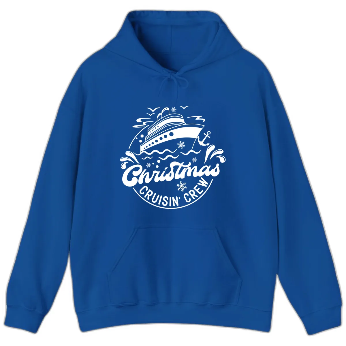 Christmas Cruisin' Crew Hoodie in Royal