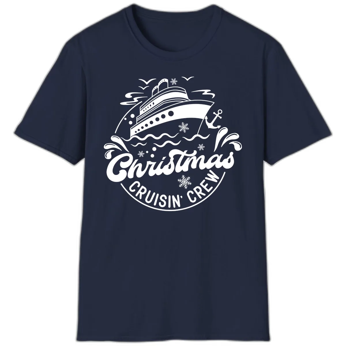 Christmas Cruisin' Crew T-Shirt in Navy